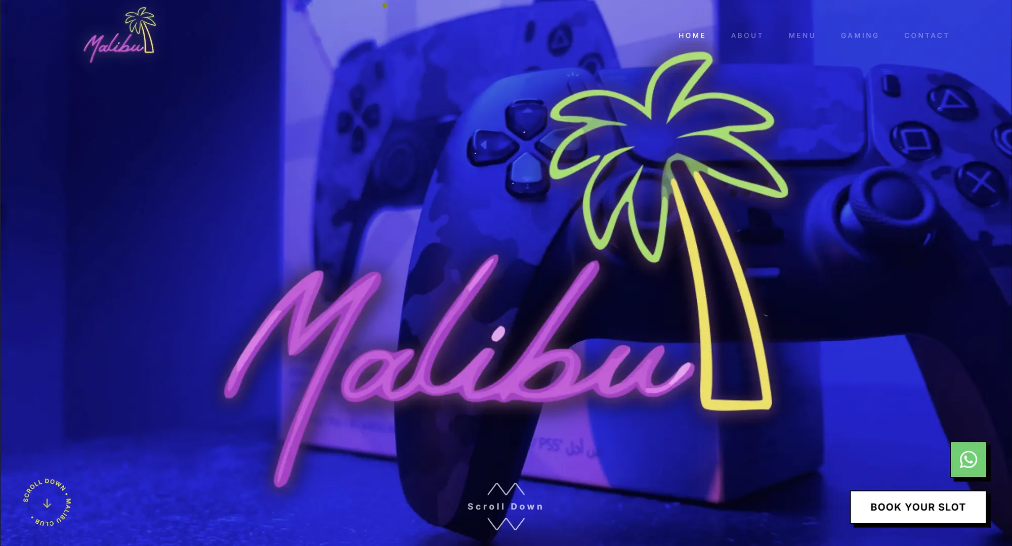 Malibu Club Cafe Desktop Hero